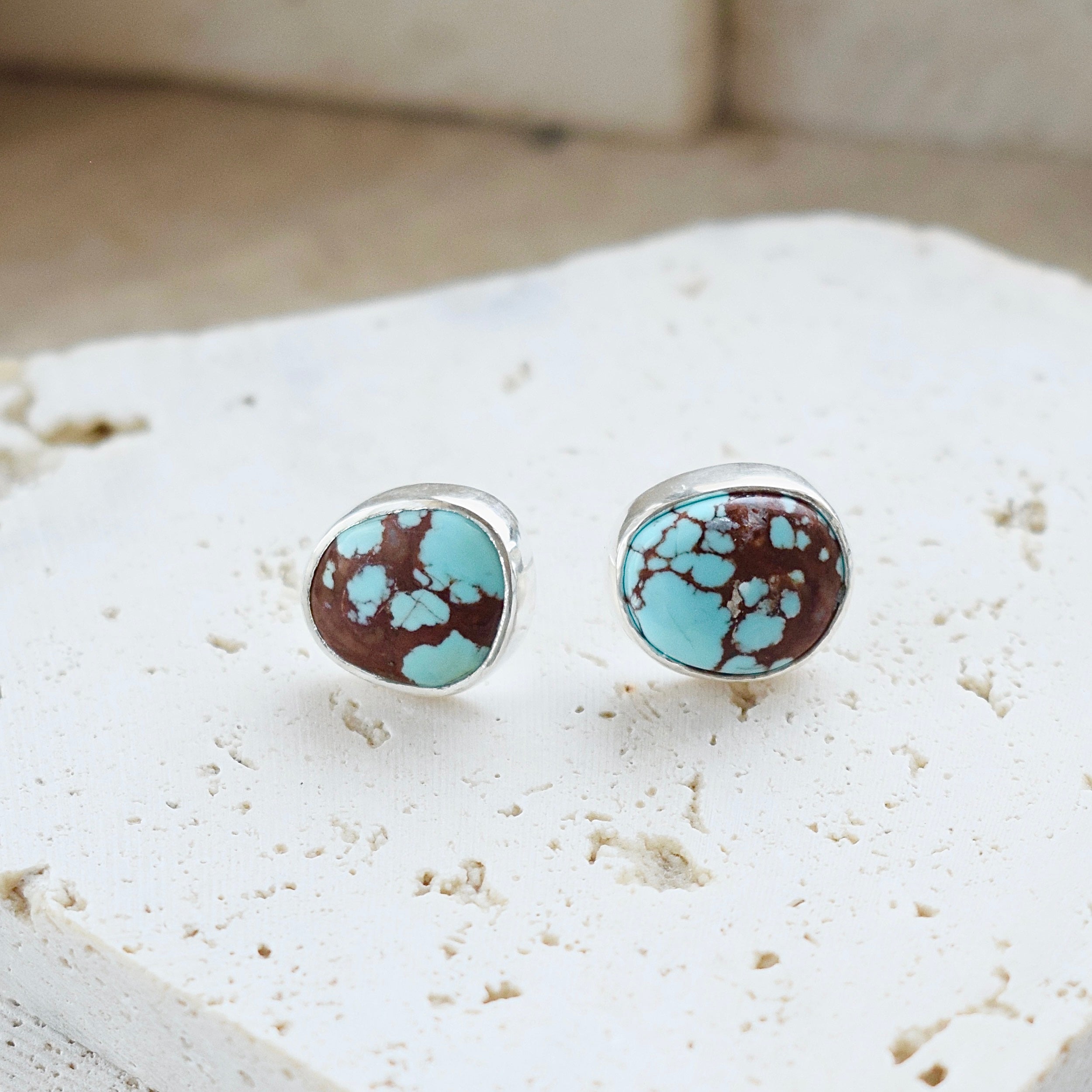 Number eight turquoise pierce｜MARIA JEWELRY（マリアジュエリー）