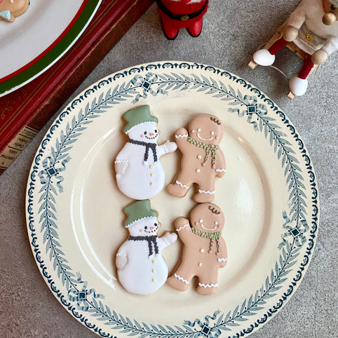 sumirecookies スノーマンとジンジャーマンフレンズ｜sumirecookies（スミレクッキーズ）