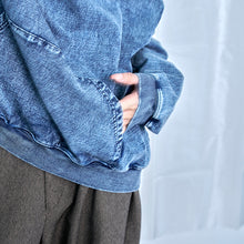 画像をギャラリービューアに読み込む, デニムルック プルオーバー スウェットフーディー｜Nora Lily（ノラリリー）
