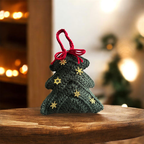 M'S CROCHET ちょっと大きめいろいろグリーンクリスマスツリー　｜M'S  CROCHET（エムズクロシェット）