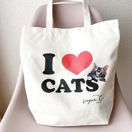 I LOVE CATS エコトートバッグ｜sugar.C beauty（シュガーシービューティー）