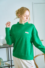 画像をギャラリービューアに読み込む, 両面パイルトレーナーグリーン｜mucava（ムカバ）
