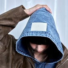 画像をギャラリービューアに読み込む, デニムルック プルオーバー スウェットフーディー｜Nora Lily（ノラリリー）
