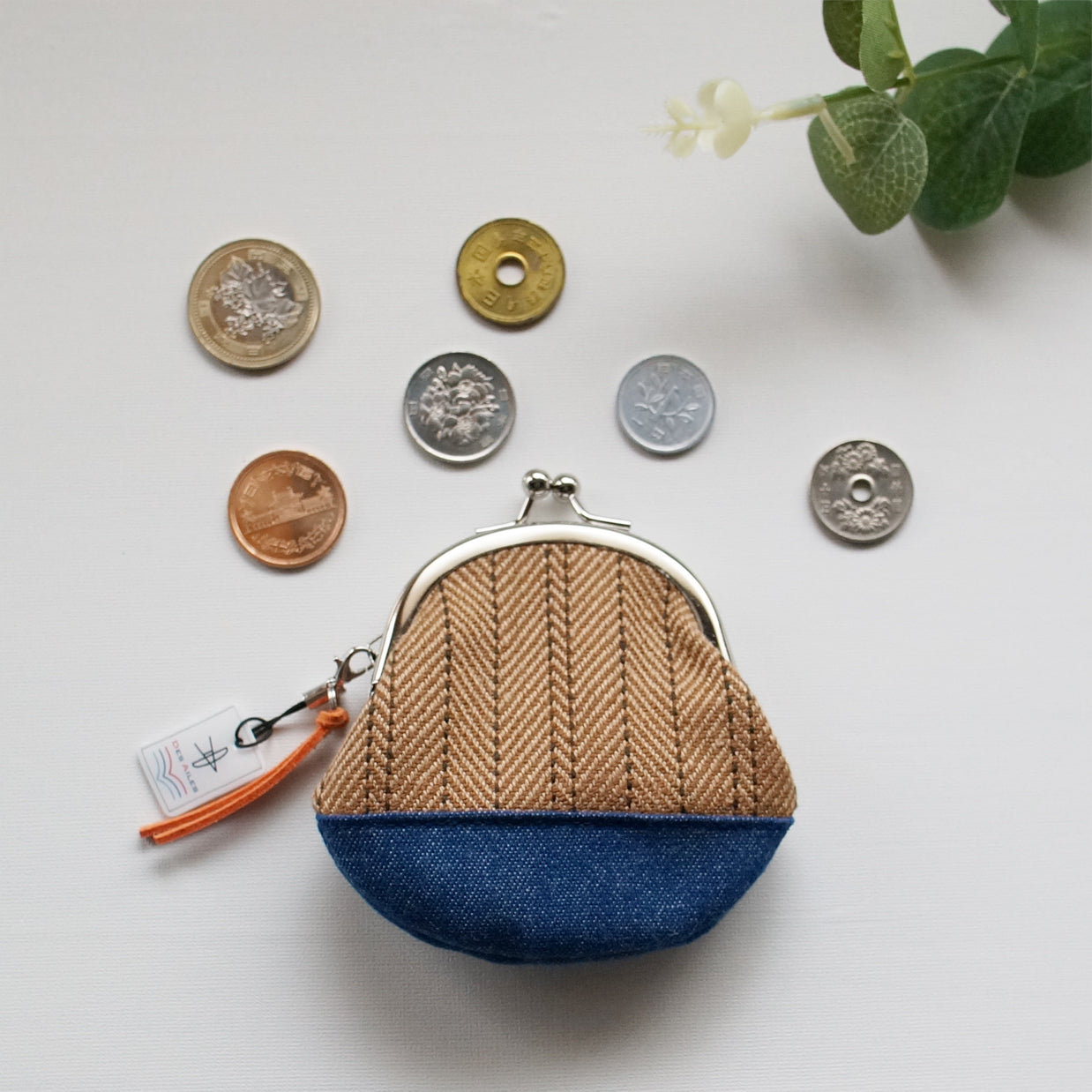 遠州織物 がま口小銭入れ／Kiss lock coin case (Enshu textiles) ｜Des Ailes（デゼル）（デゼル）