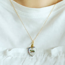 画像をギャラリービューアに読み込む, Vintage tiger glass charm nacklace｜if(innocent freedom)（イフ　イノセントフリーダム）
