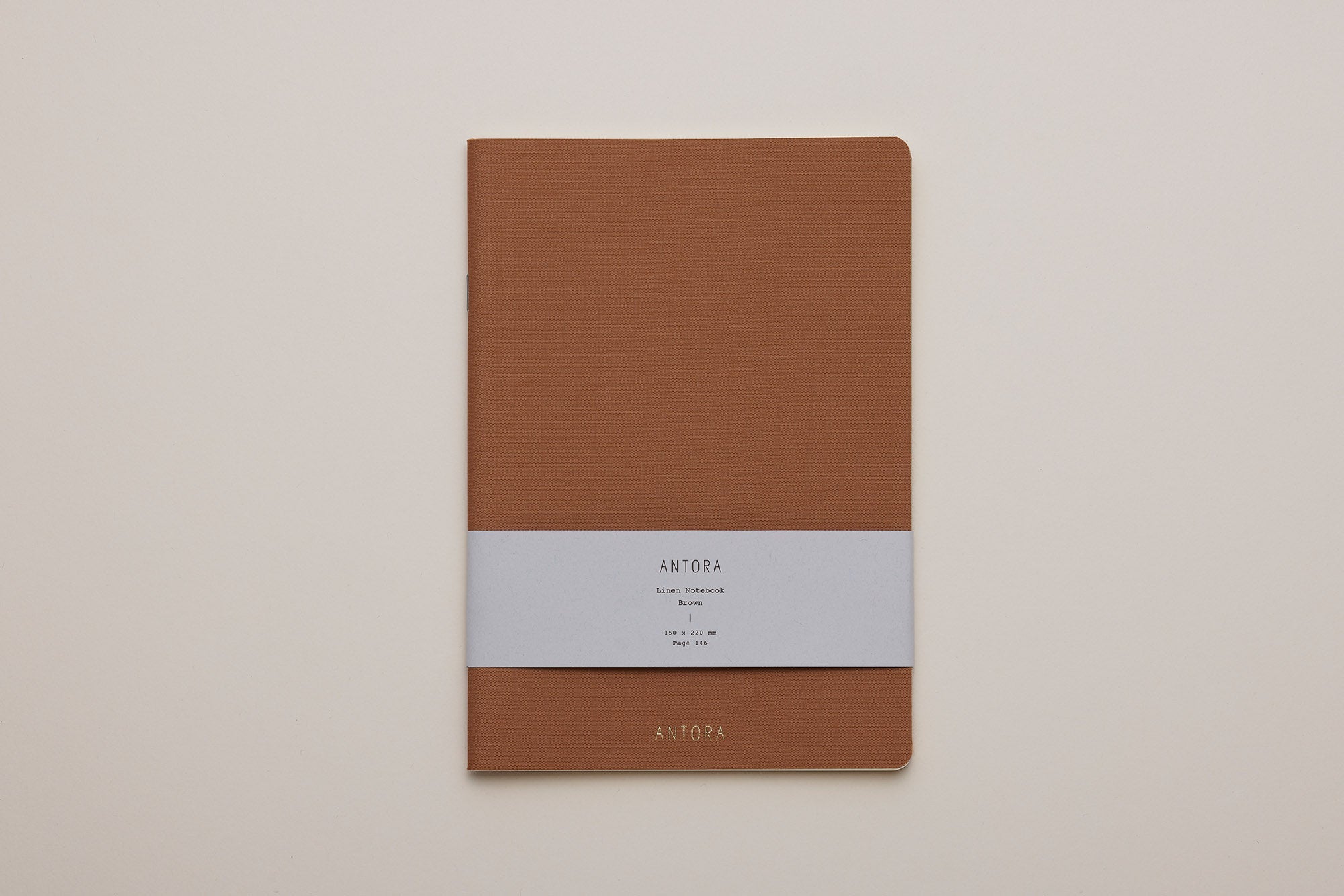 Linen Notebook / Brown｜ANTORA（アントラ）