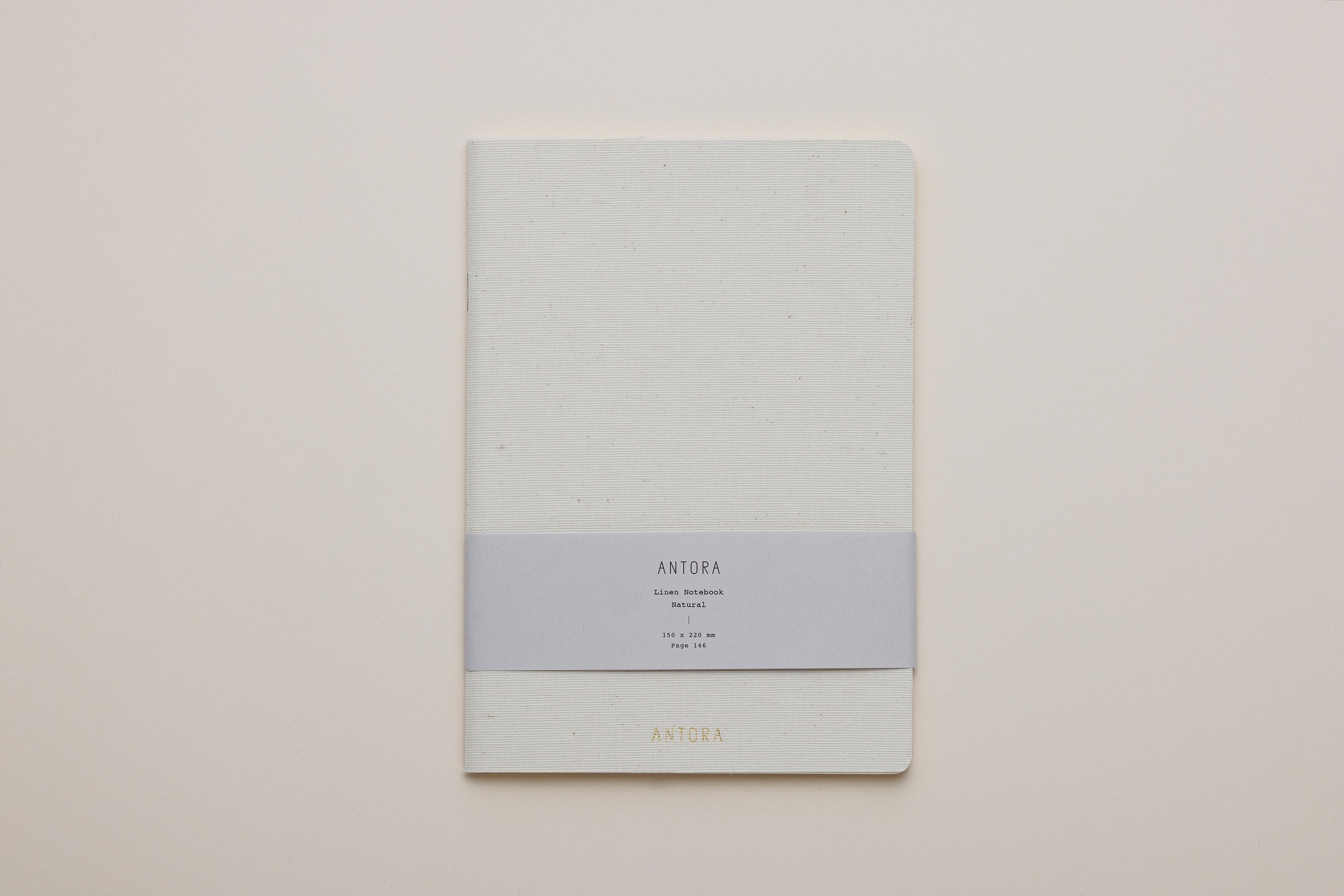 Linen Notebook / Natural White｜ANTORA（アントラ）