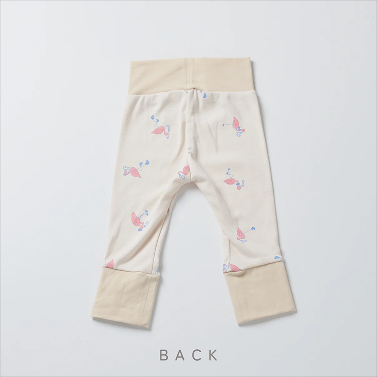 Cotton leggings(flamingo)｜minima arca（ミニマアルカ）