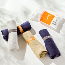 画像をギャラリービューアに読み込む, SAUNA TOWEL「go37 TOWEL」NAVY/ORANGE｜Unplug（アンプラグ）
