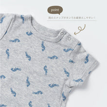 画像をギャラリービューアに読み込む, Shrimp T-shirt (blue) ｜minima arca（ミニマアルカ）
