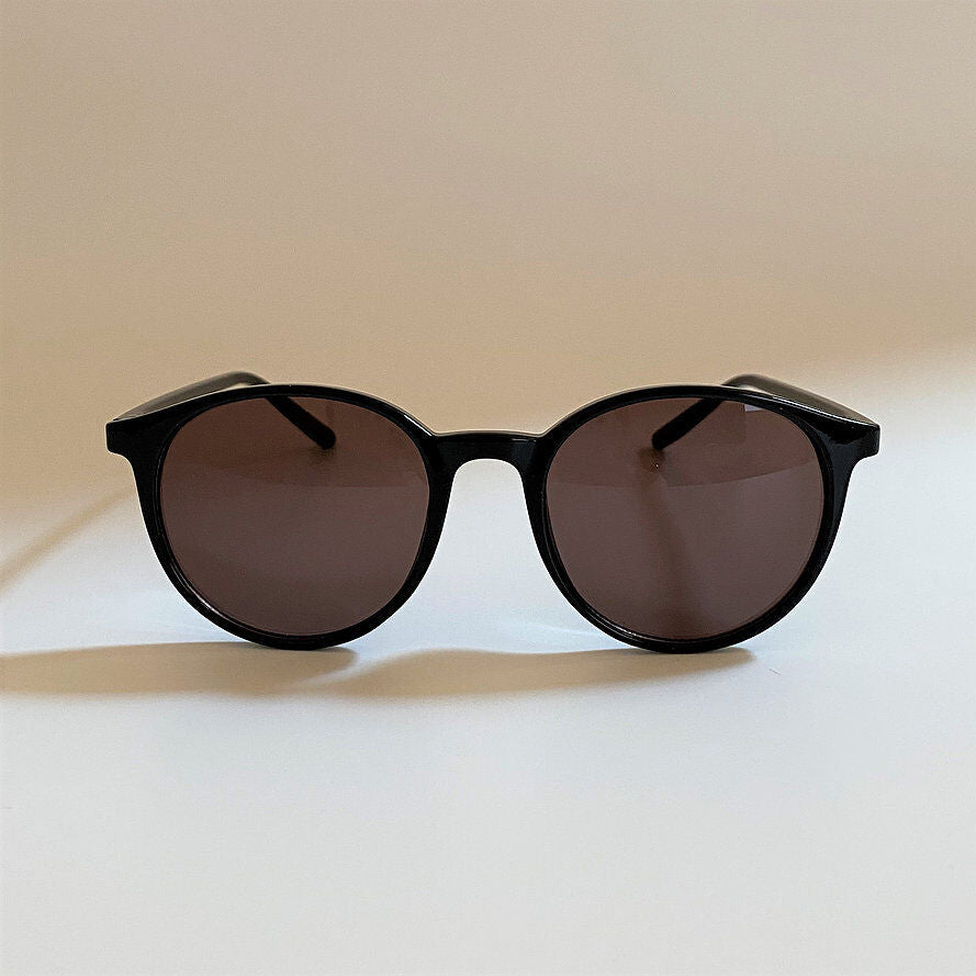 ５０４５　ＢＬＡＣＫ　ＳＵＮＧＬＡＳＳＥＳ／ＢＲＯＷＮレンズ｜chachow　eyewear（チャコールアイウェア）