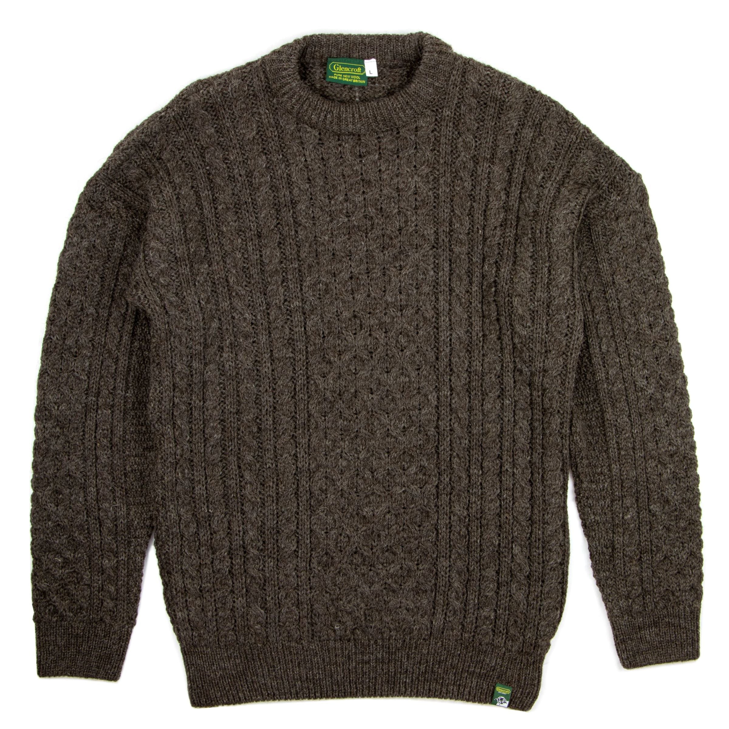 100% British Wool N.J.A.  Crew Neck Jumper｜Glencroft（ グレンクロフト）