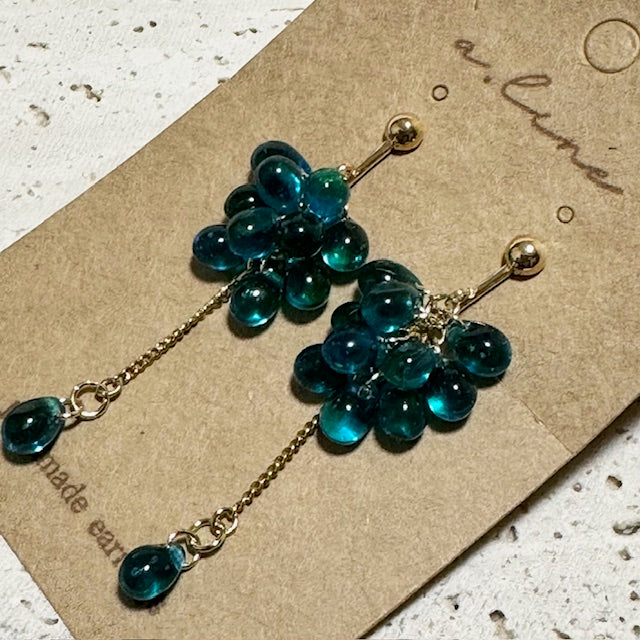 じゃらじゃらチェコビーズピアス/イヤリング｜a.line（エーライン