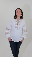 画像をギャラリービューアに読み込む, 刺繍入りブラウス｜Ukrainian Embroidery Wear ”Mavka”（ウクライナシシュウノアパレル　マウカ）
