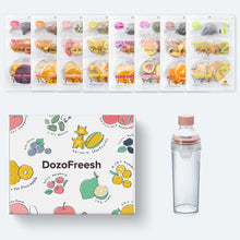 画像をギャラリービューアに読み込む, DozoFreesh Gift Set (Smoky Pink Bottle)　全種8袋とHARIOのフィルターインボトルのプレゼントBOXセット｜ DozoFreesh（ドーゾフリーシュ）
