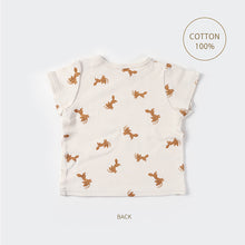 画像をギャラリービューアに読み込む, Fox and wheat T-shirt (ivory)｜minima arca（ミニマルアルカ）
