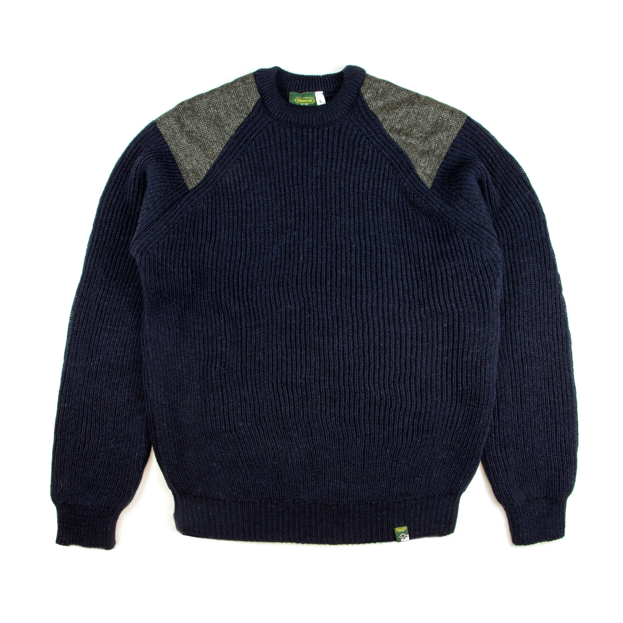 100% British Wool Sweater / Tweed Patches｜Glencroft（ グレンクロフト）