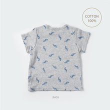 画像をギャラリービューアに読み込む, Shrimp T-shirt (blue) ｜minima arca（ミニマアルカ）
