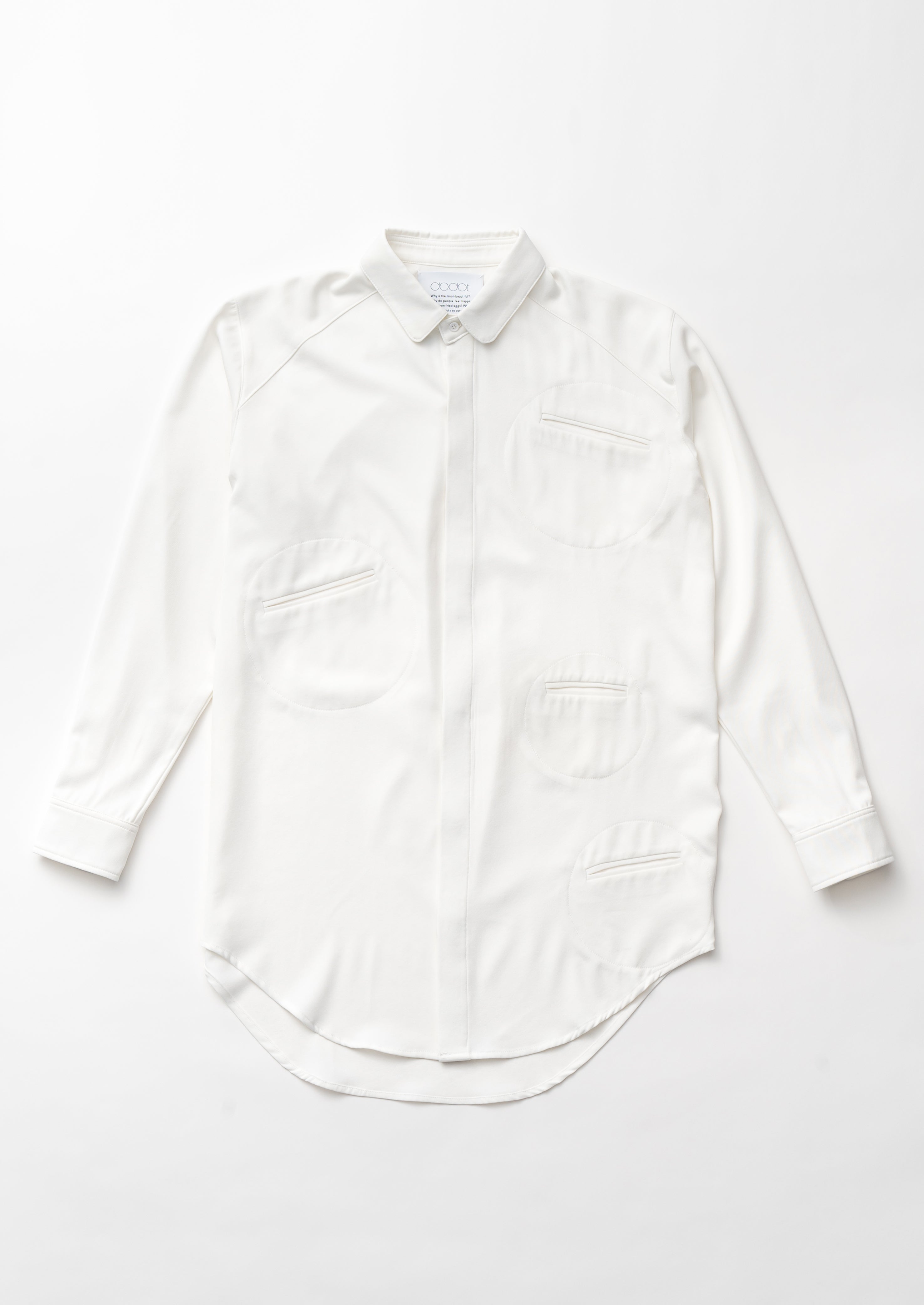 Round pockets Shirt / WHT｜dodot.（ドドット）