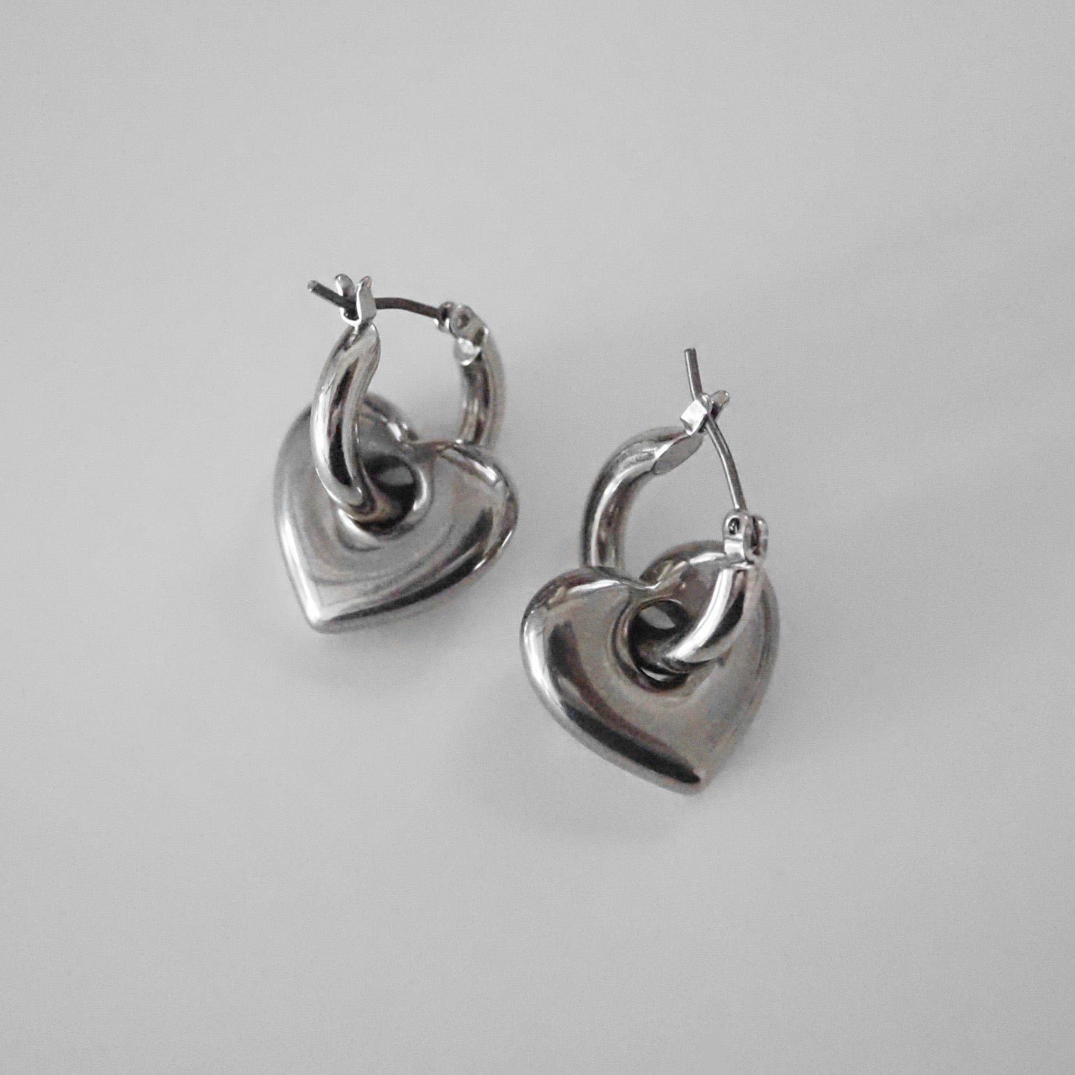 Chunky heart pierce silver ピアス イヤリング ｜ LUNACHIC（ルナシック）