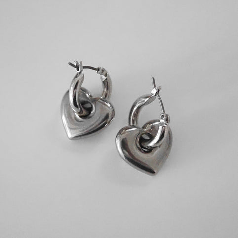 LUNACHIC Chunky heart pierce silver ピアス イヤリング ｜ LUNACHIC（ルナシック）