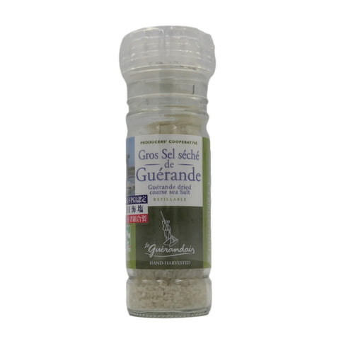 Le Guérandais ゲランドの塩 グロ セル セシェ （ミル付きガラスボトル入） 75ｇ｜Le Guérandais（ル ゲランデ）